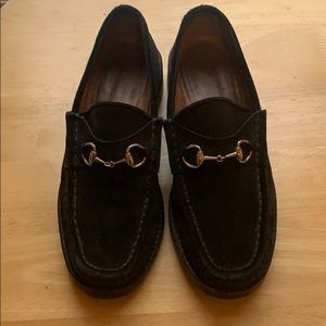 Gucci Black Suede Loafer